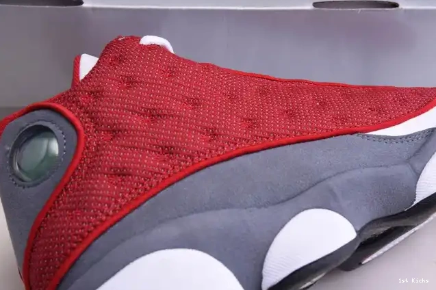 1st Kicks Flint Jordan Air Red Grey 13 414571-600 Gym Retro 0526